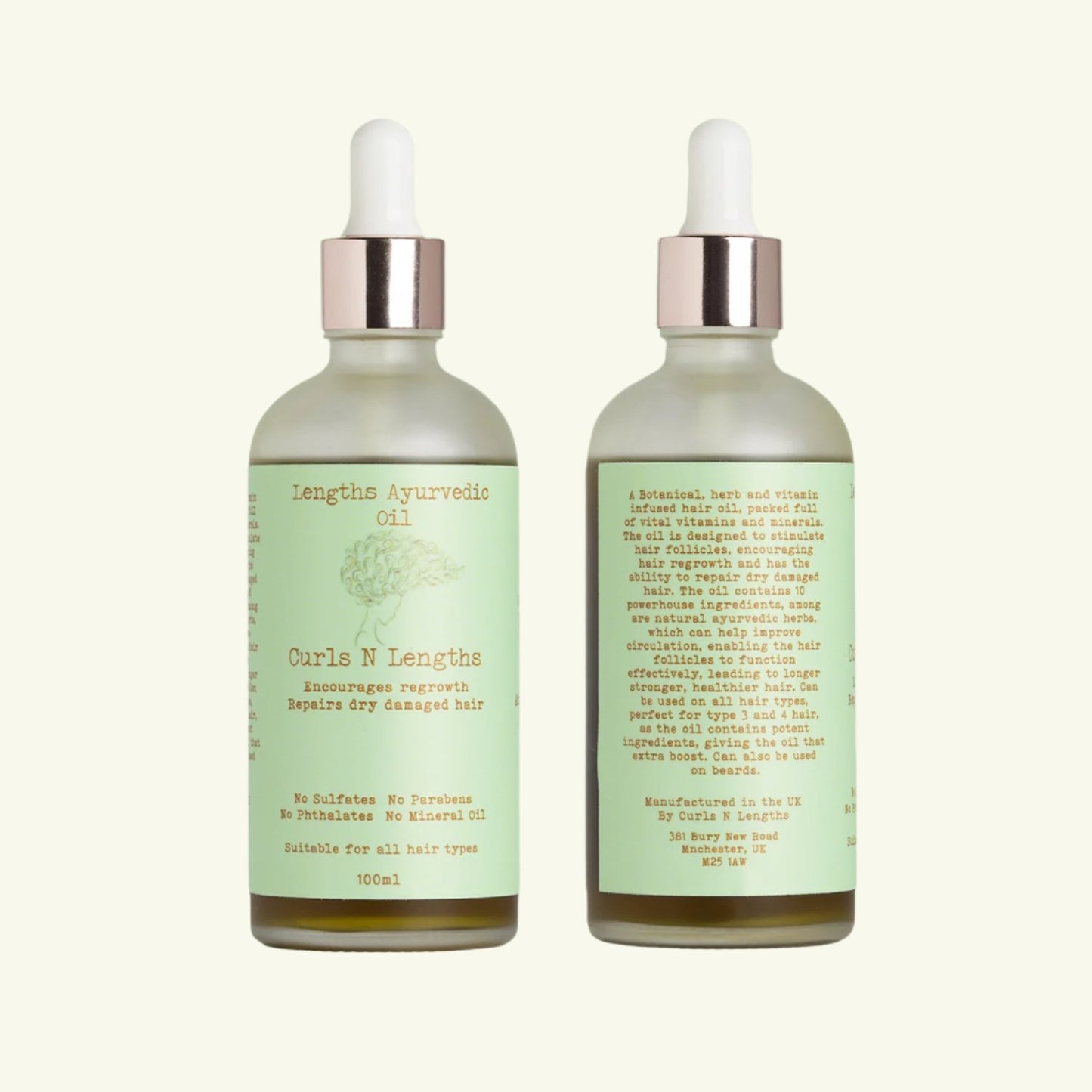 Ayurvedic scalp oil with mint for dandruff