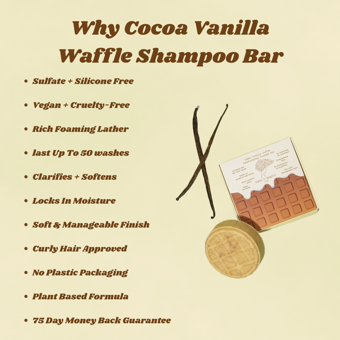 Cocoa vanilla shampoo bar