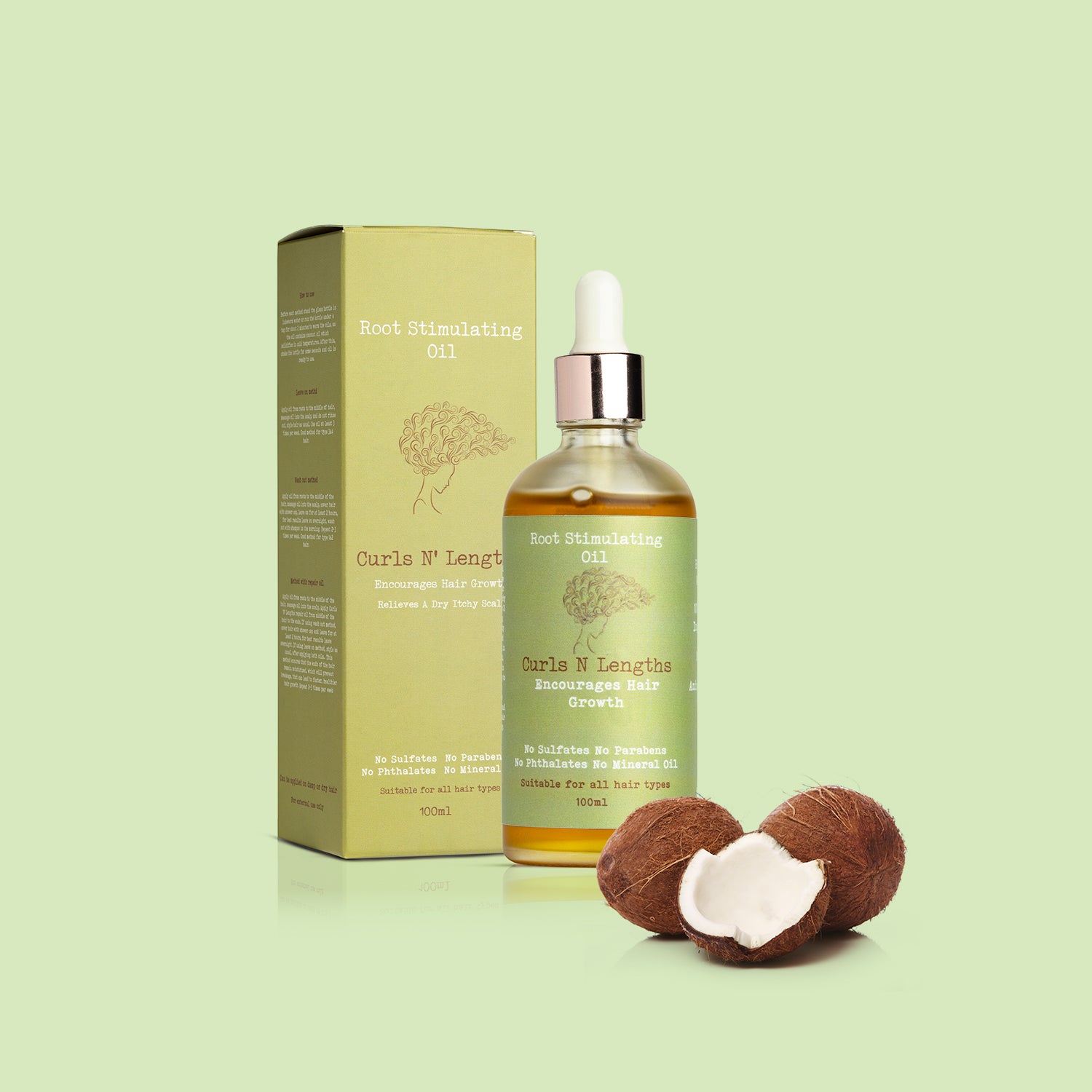 Lightweight scalp oil texture