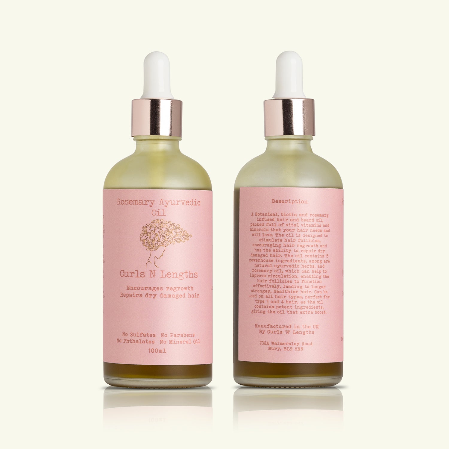 Natural rosemary scalp oil to reduce hair fall