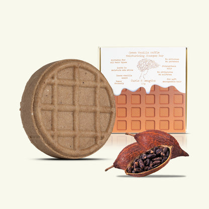 Cocoa Vanilla Waffle Moisturising Shampoo bar