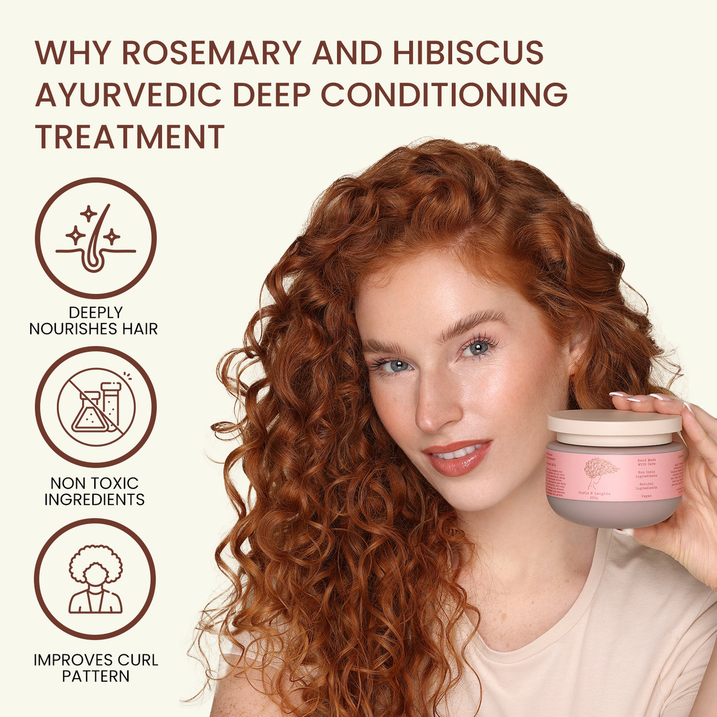 Rosemary and Hibiscus Ayurvedic Deep Conditioning Treatment