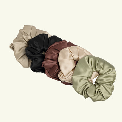 Oversized mulberry silk scrunchie