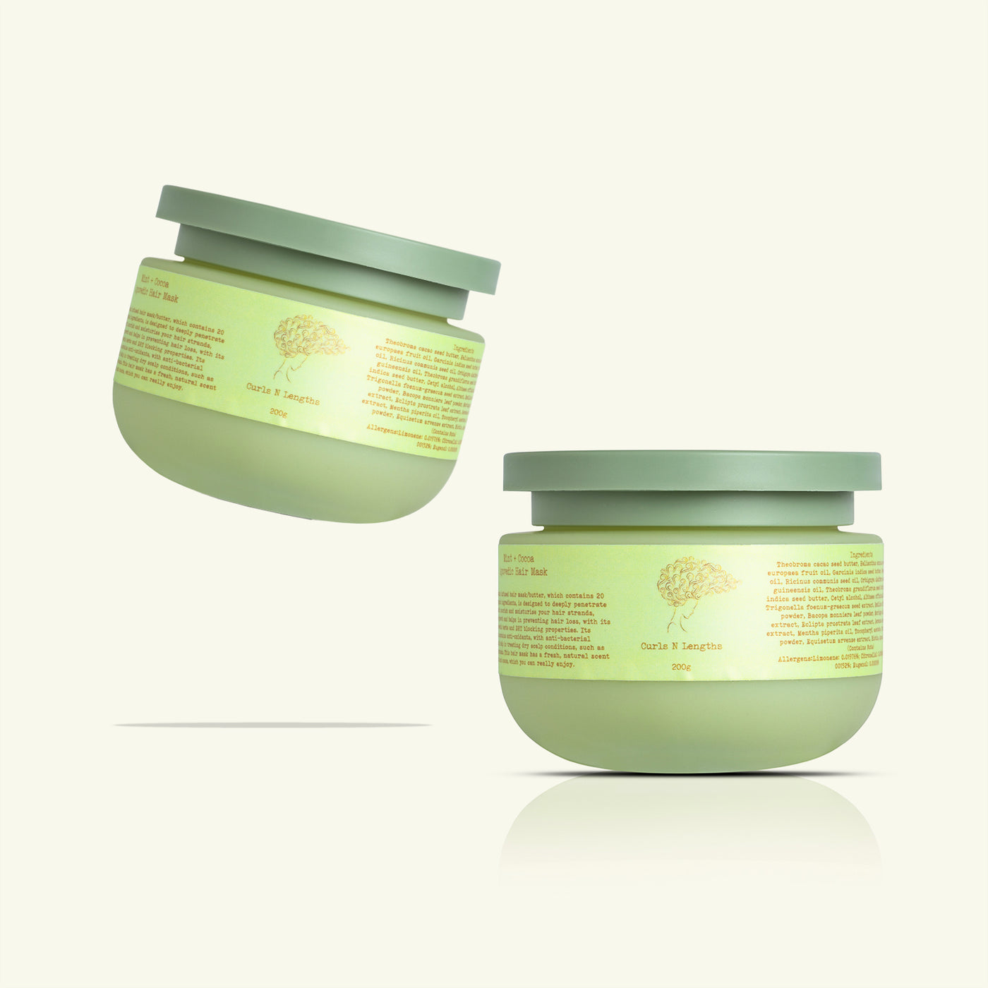Mint and Cocoa Ayurvedic Hair Mask/Butter